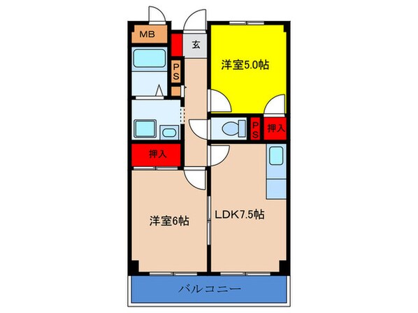 久光マンションの物件間取画像